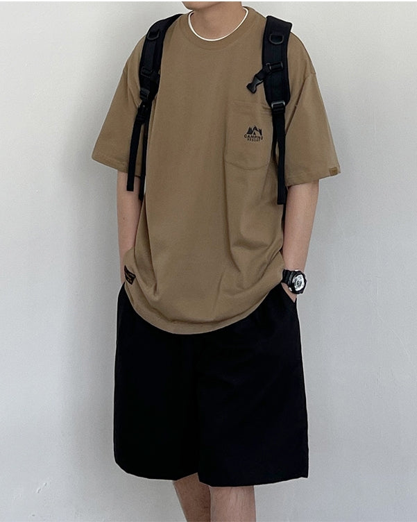 Simple Logo One Point Short Sleeve T-Shirt N0775