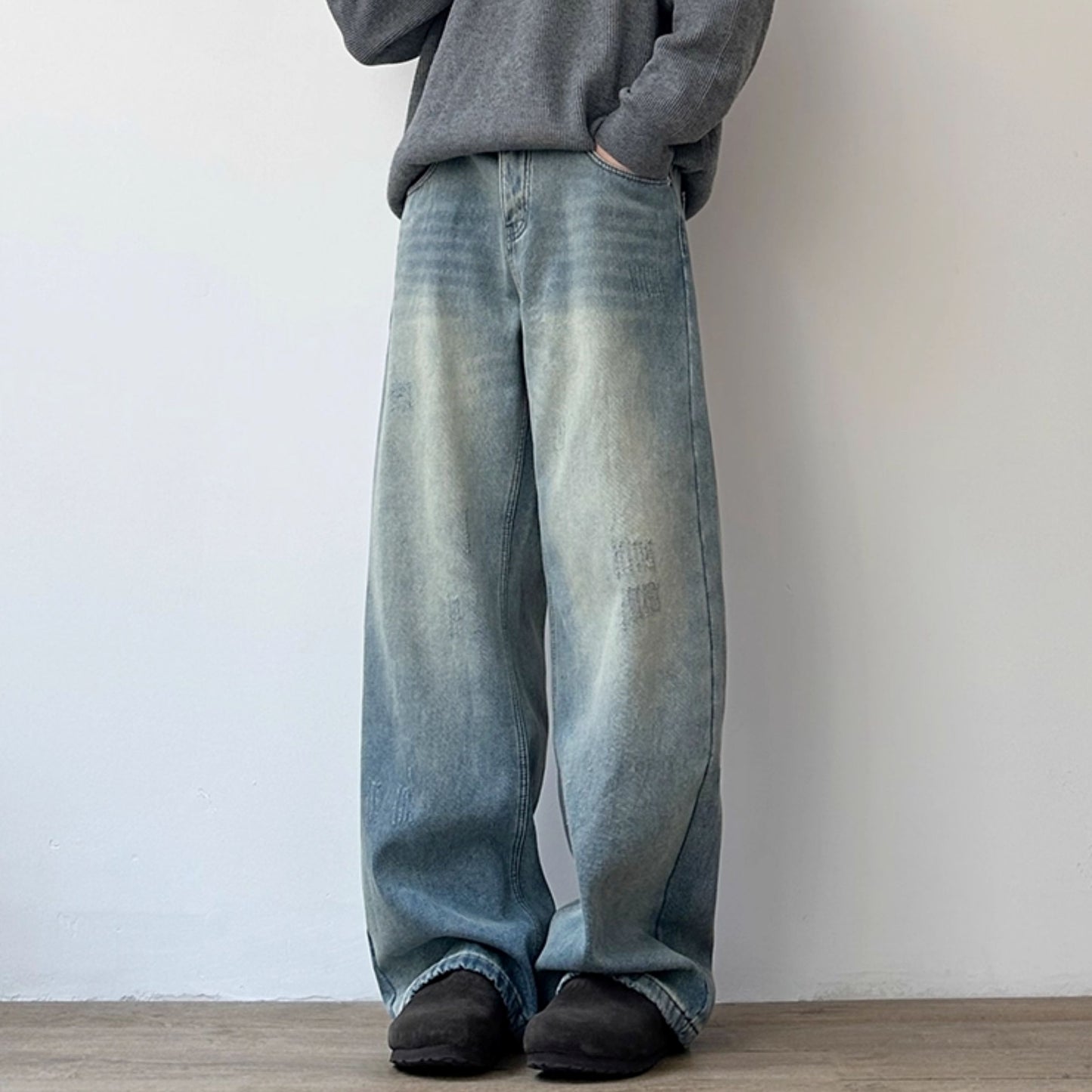 Wide Straight Full Length Pants N1011