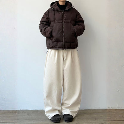 Volume Silhouette Tuck Wide Pants N1007