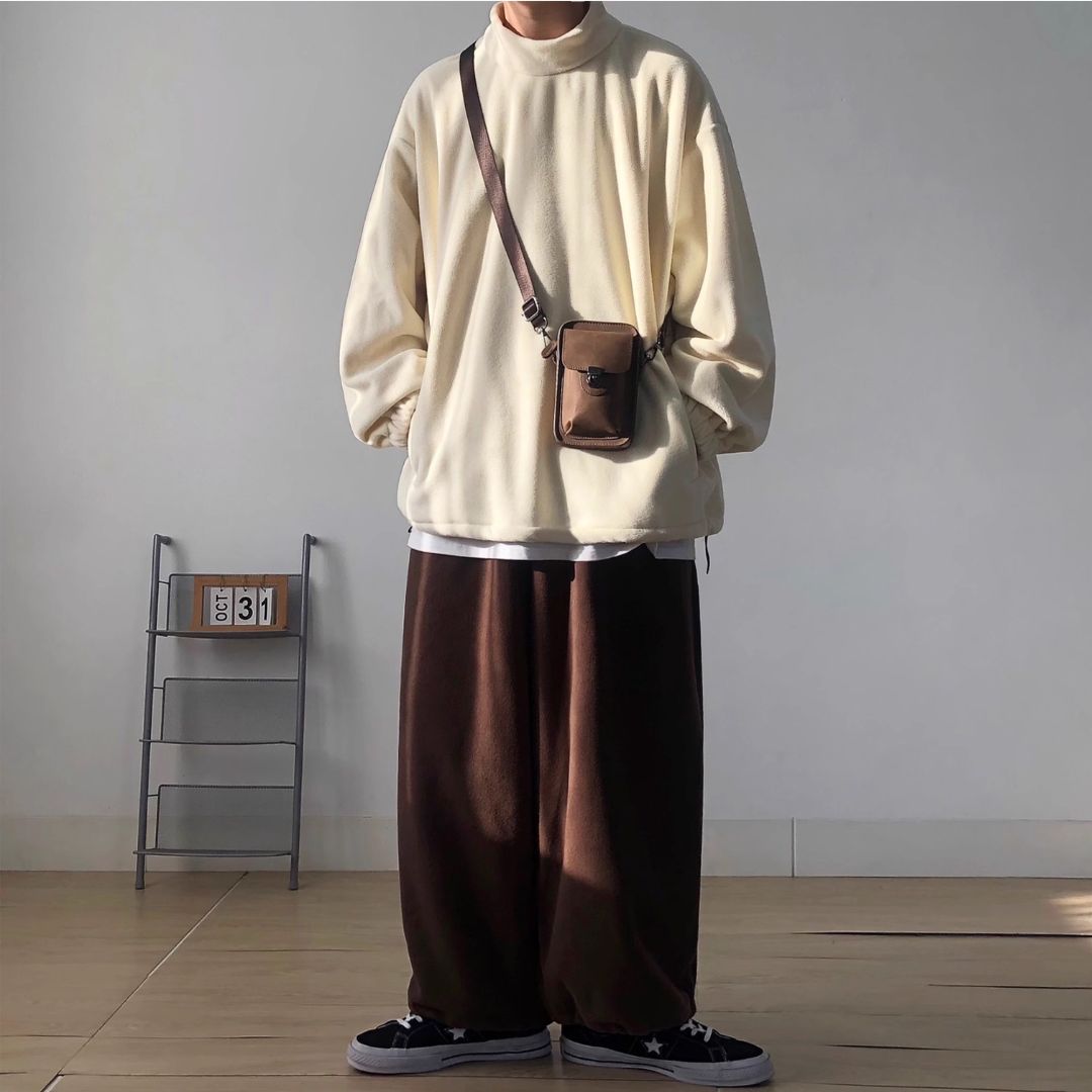 Polar Fleece Turtleneck Sweatshirt N0452