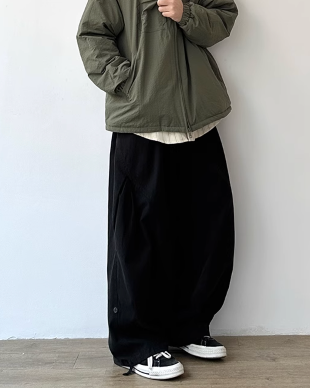 Drape Form Wide Pants N0682