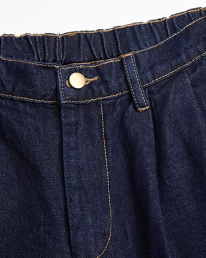 Retro Wide-Leg Denim Jeans N0683