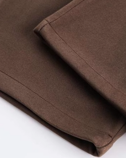 Retro Tweed Wide-Leg Pants N0685