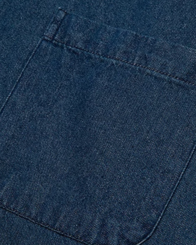 Minimal Design Denim Shirt N0689