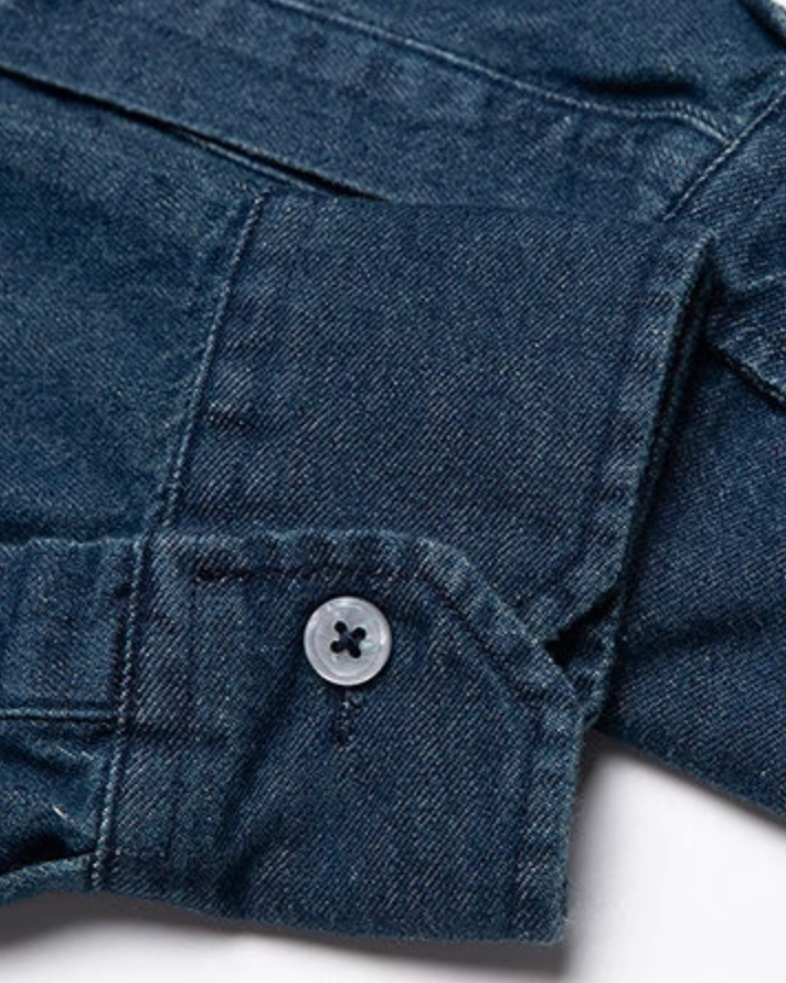 【OUTLET/即納】Minimal Design Denim Shirt N0689