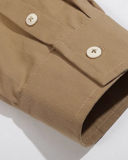 Natural Color Oversized Shirt N0714