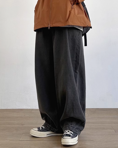 Drape Silhouette Wide Jeans N0716