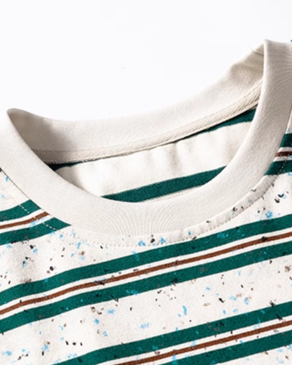 Multi Nep Border Short Sleeve T-Shirt N0789