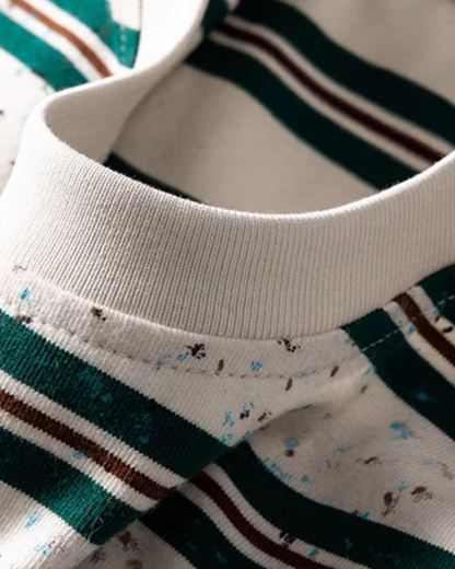 Multi Nep Border Short Sleeve T-Shirt N0789