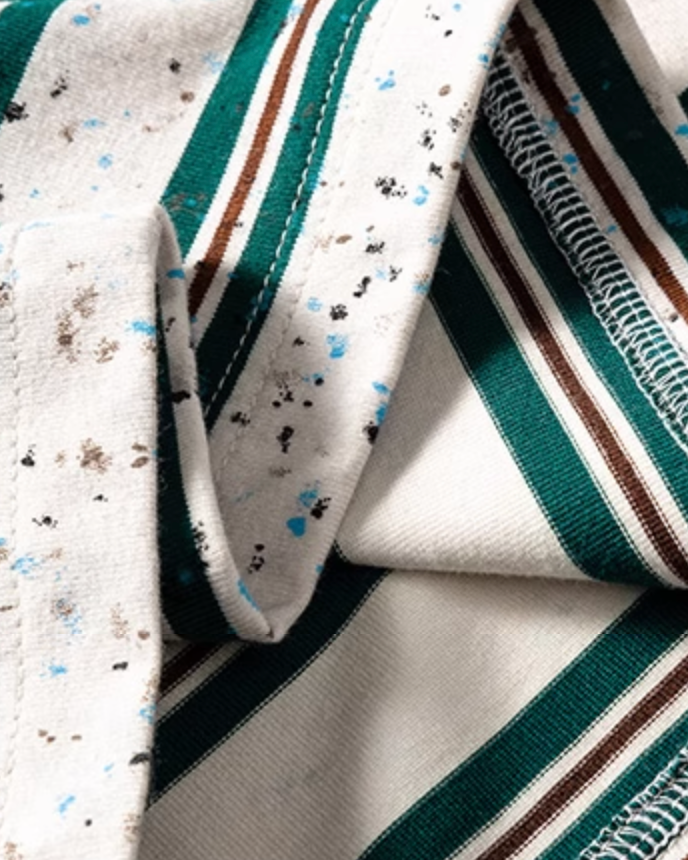 Multi Nep Border Short Sleeve T-Shirt N0789