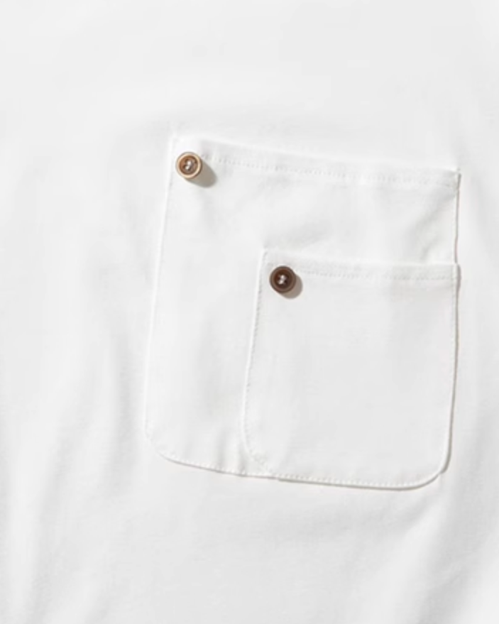 Asymmetric Detail Pocket T-Shirt N0791