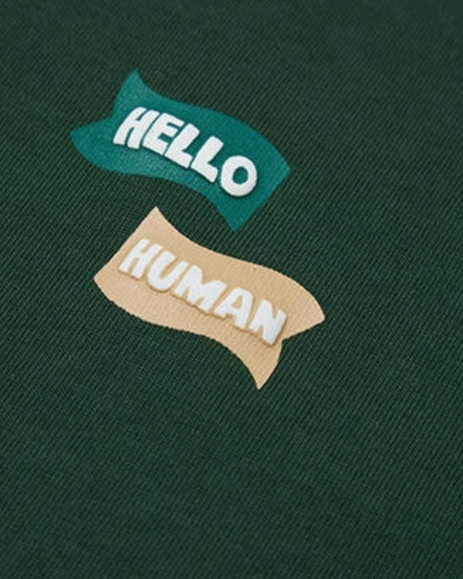 One Point Message Short Sleeve T-Shirt N0796