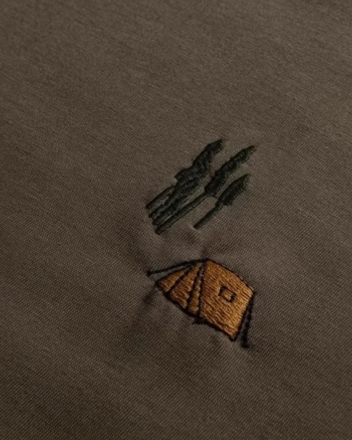 Outdoor Motif Pattern Short Sleeve T-Shirt N0797