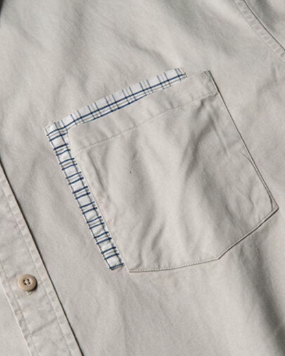 Retro Patchwork Shirt N0809