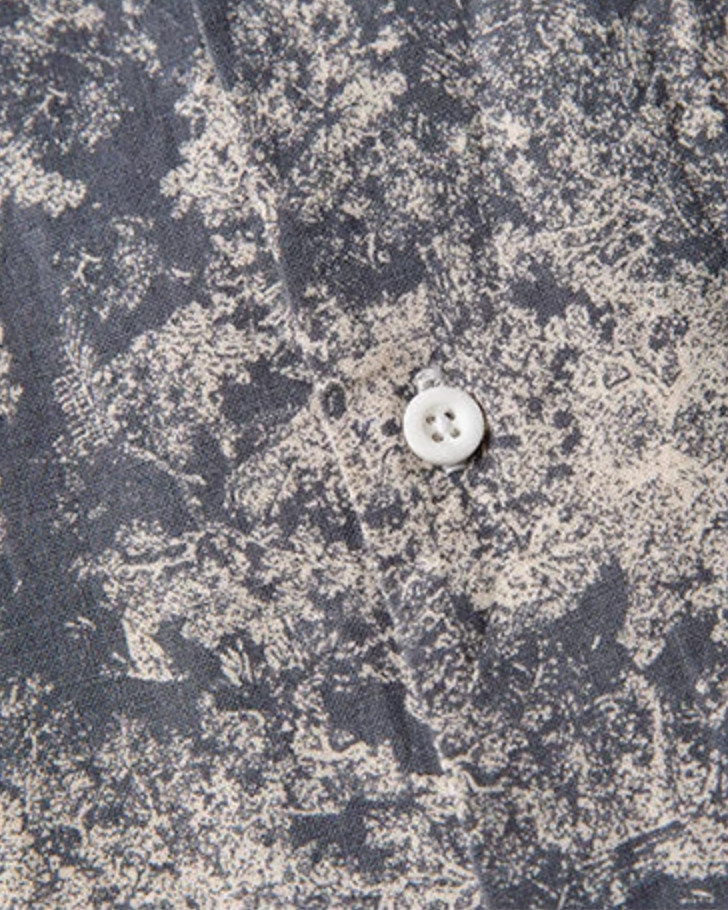 Abstract Pattern Open Collar Shirt N0811