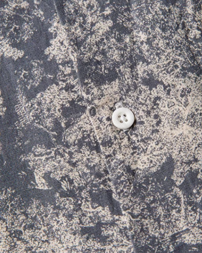 Abstract Pattern Open Collar Shirt N0811