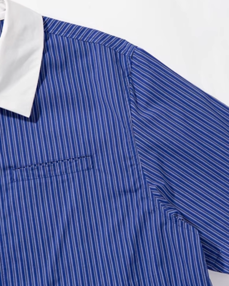 Minimal Stripe Bicolor Shirt N0820