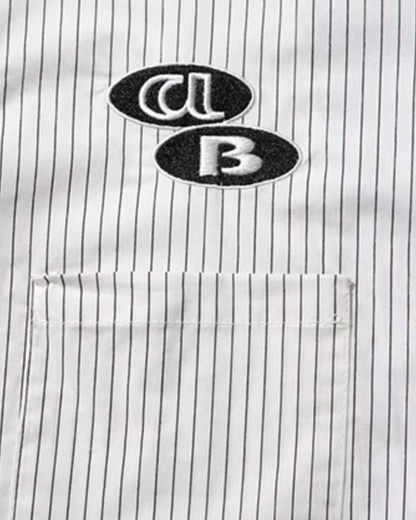 Clean Stripe Patch Shirt N0824