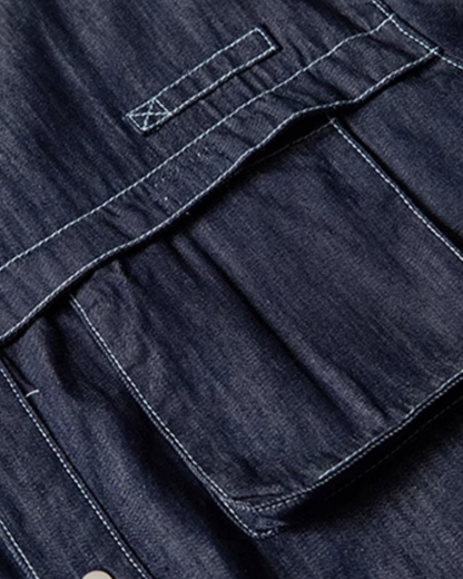 Contrast Stitch Pocket Shirt N0825