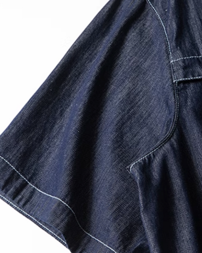 Contrast Stitch Pocket Shirt N0825