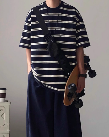 Stripe Oversized Tee N0829
