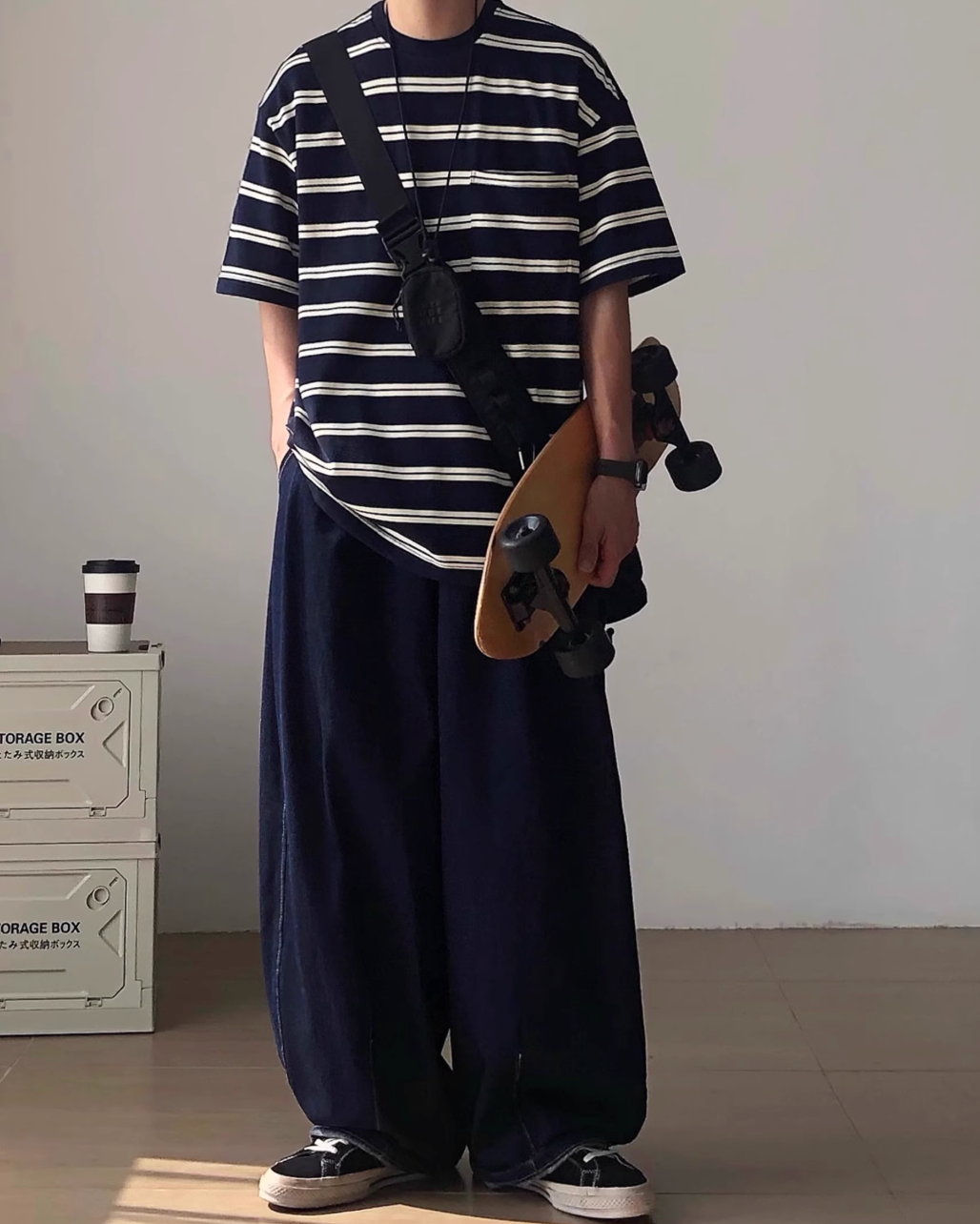 Stripe Oversized Tee N0829