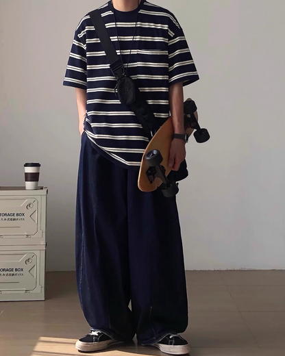 Stripe Oversized Tee N0829