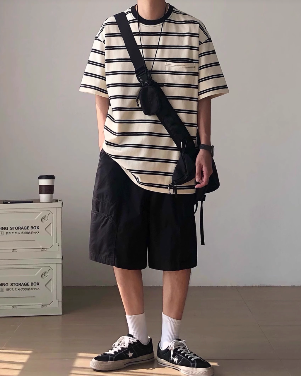 Stripe Oversized Tee N0829