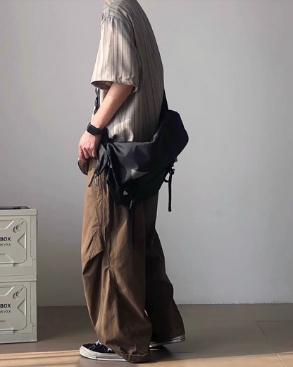 Striped Loose Fit Short Sleeve Shirt N0831