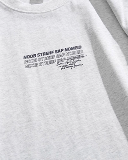 Character Print Short Sleeve T-shirt N0786