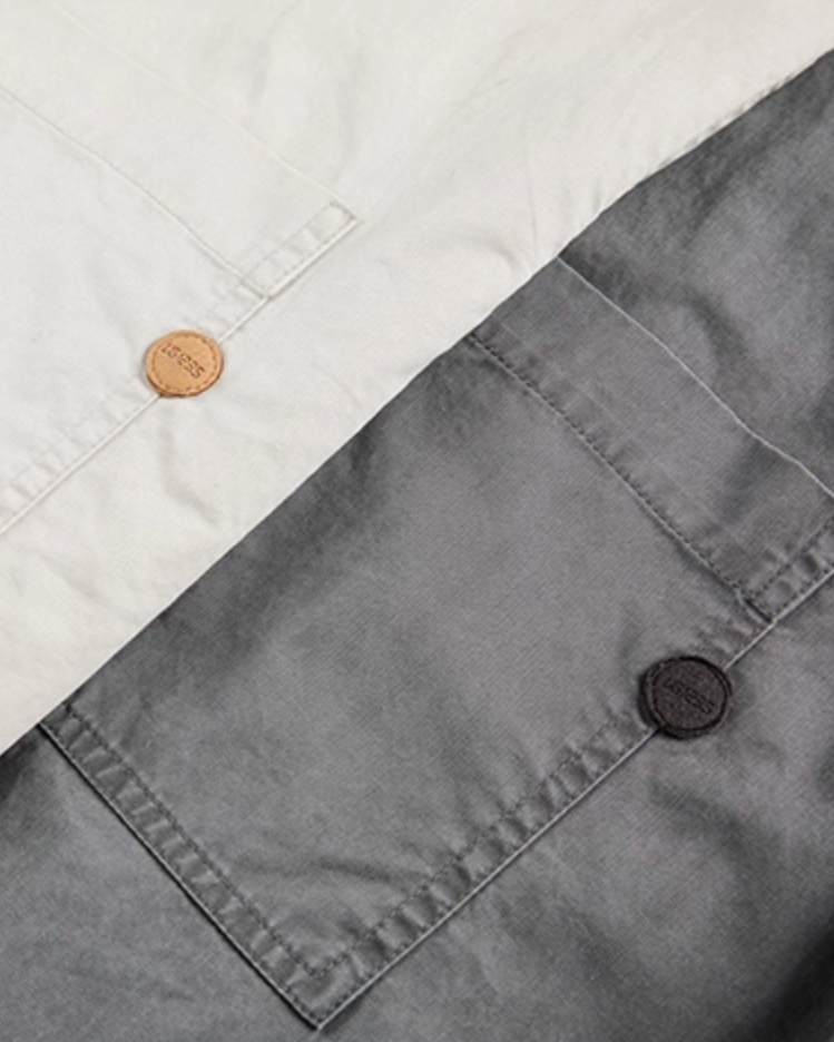 American Retro Contrast Shirt N0804