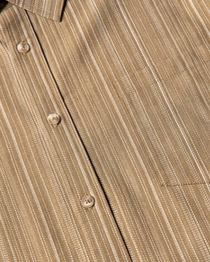 Vertical Striped Short Sleeve Shirt N0806