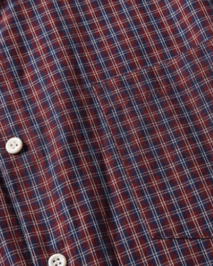 Retro Plaid Couple Shirts N0808