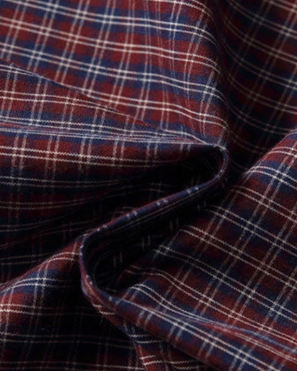 Retro Plaid Couple Shirts N0808