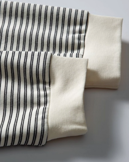 Retro Striped Long Sleeve T-shirt N0846