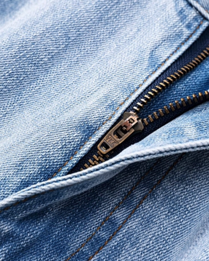 Vintage Wash Wide Denim Pants N0852