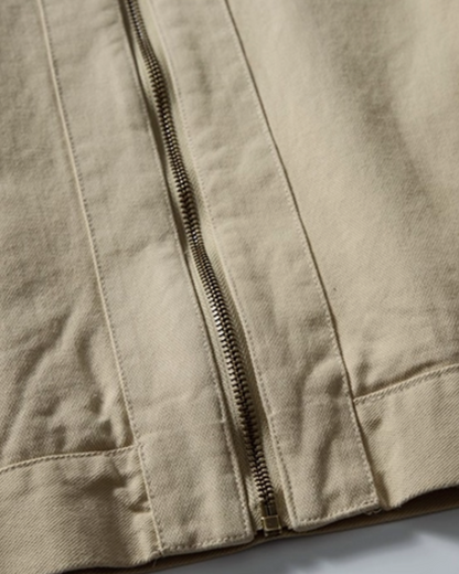 Retro Zipper Work Jacket N0856