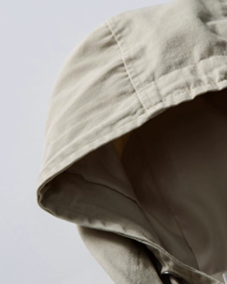 Retro Workwear Hooded Jacket  N0857