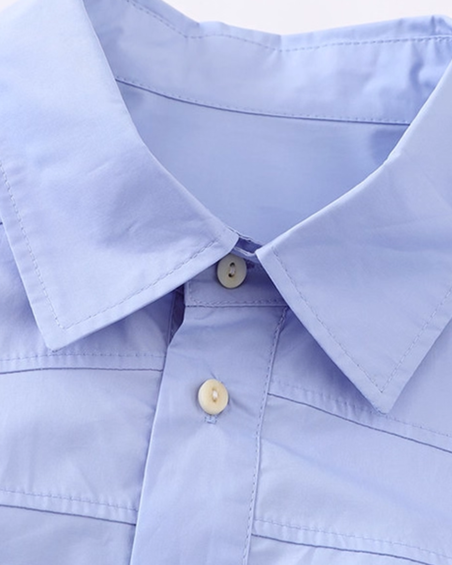 Stitch Line Lose Shirt N0858