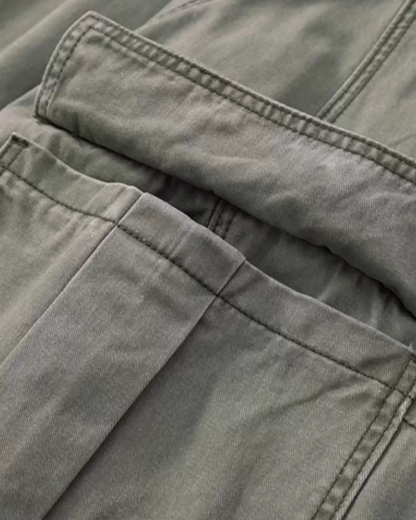 Retro Deconstructed Wide-Leg Pants N0872