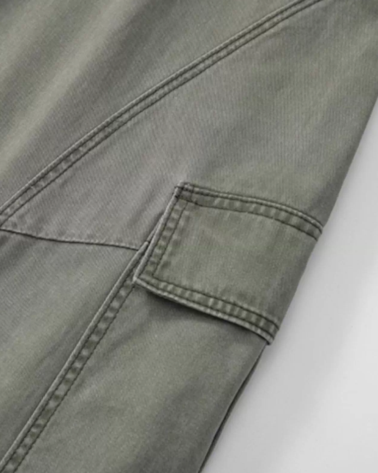 Retro Deconstructed Wide-Leg Pants N0872