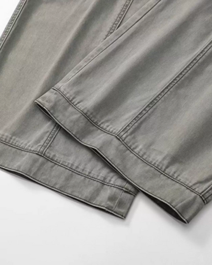 Retro Deconstructed Wide-Leg Pants N0872