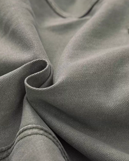 Retro Deconstructed Wide-Leg Pants N0872