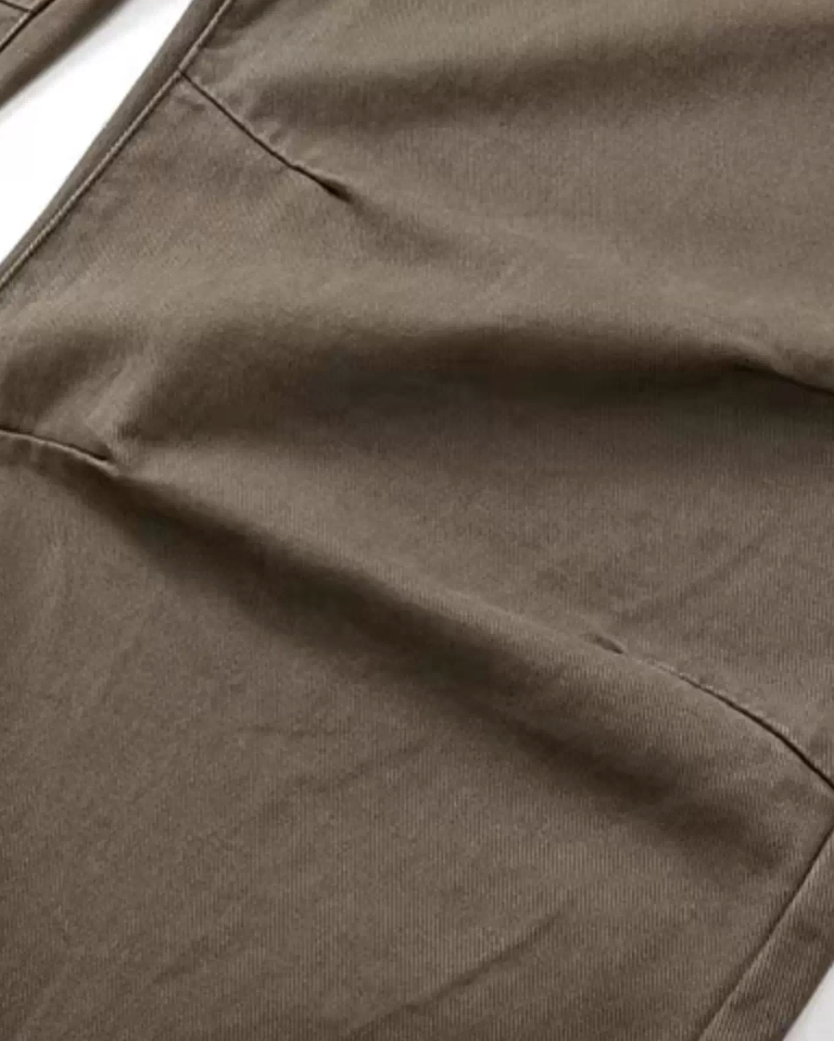 Retro Wide-Leg Work Pants N0873