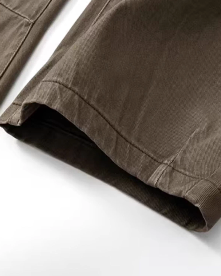 Retro Wide-Leg Work Pants N0873