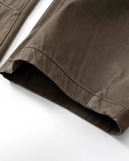 Retro Wide-Leg Work Pants N0873