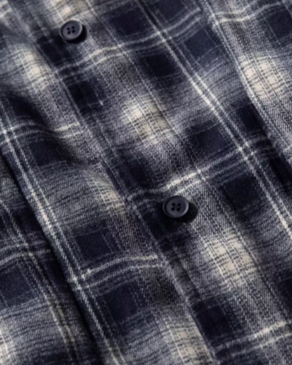 Plaid Fake Two-Piece Work Jacket N0874