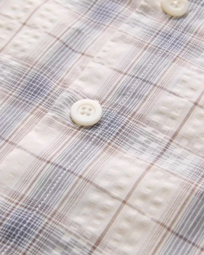 Retro Plaid Casual Shirt N0875