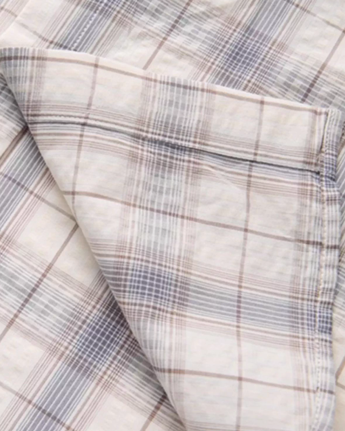 Retro Plaid Casual Shirt N0875