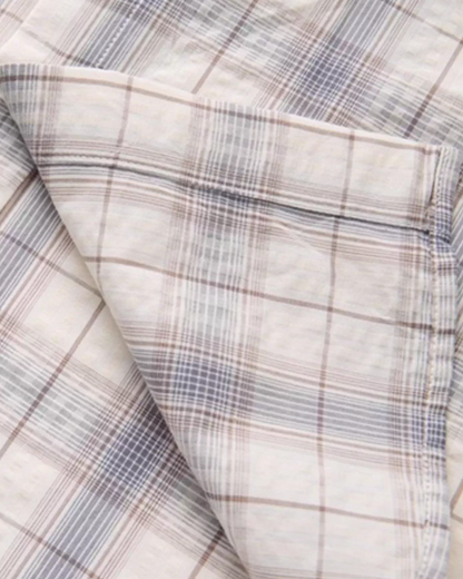 Retro Plaid Casual Shirt N0875